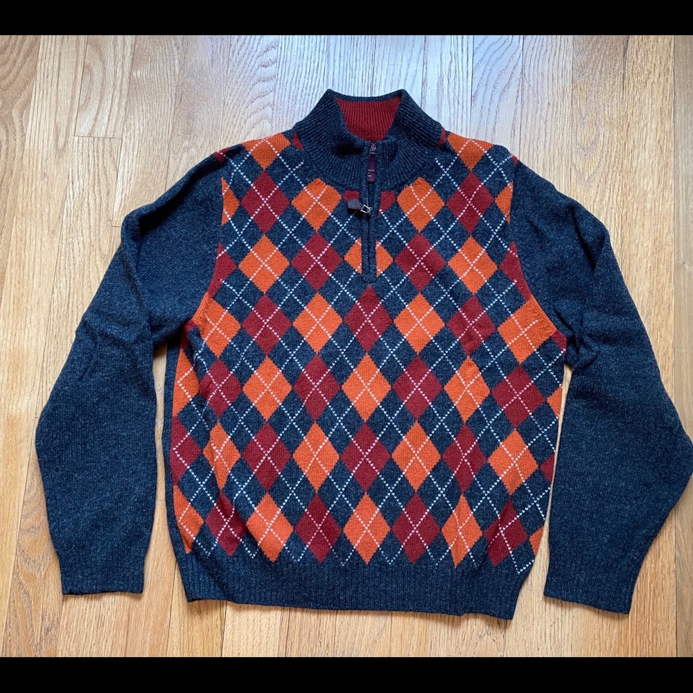 Brooks Brothers lambs wool argyle sweater